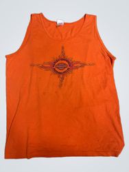 Harley-Davidson Orange Graphic Tank Top