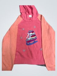 Talbots Kids Pink Ice Skate Sweater