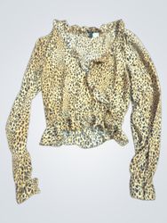 Leopard Print Long Sleeve Top