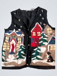 CAPACITY Woman Christmas Village Vest