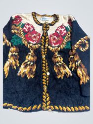 The Eagle's Eye Women's Size M Embroidered Button-..