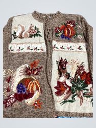 Heirloom Collectibles Women's Embroidered Knit Car..
