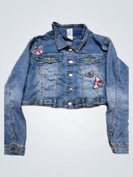 R.V.I.T. Jeans Co. Embroidered Butterfly Denim Jac..