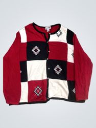 Alfred Dunner women's patchwork cardigan
