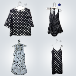 Y2K Polka Dot Blouses