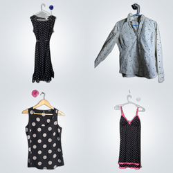 Y2K Polka Dot Blouses