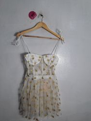 White Dress with Gold Stars