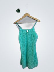 Victoria's Secret Teal Lace Slip Dress