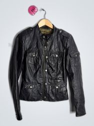 Black Leather Biker Jacket