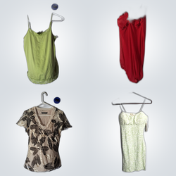 Green Knitwear Bundle Tops