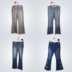 Jeans évasés de l'ère retro Y2K