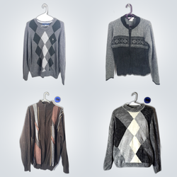 Prendas de punto estilo diamante Y2K