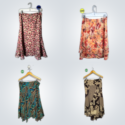 Y2K interesting poly skirt