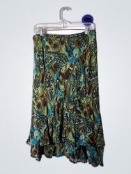 Y2K mix style poly skirt