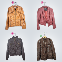 Y2K grunge core leather jackets