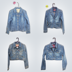 Y2K unique fade denim jackets