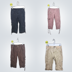 Y2K cotton Capri cargo style