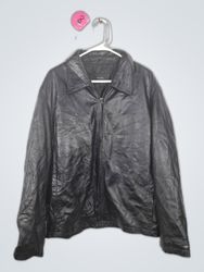 Alfafani Black Leather Jacket