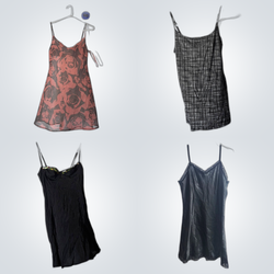 Y2K romantic core slip dresses