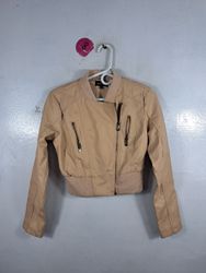 New Look Cropped Leather Jacket