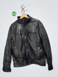 Calvin Klein Black Leather Jacket
