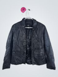 WESC Black Leather Jacket