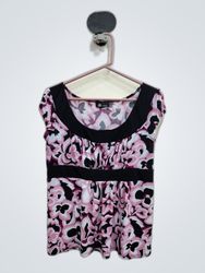 AB Studio Pink Floral Top