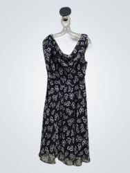 Roz & Ali Black Floral Mini Dress