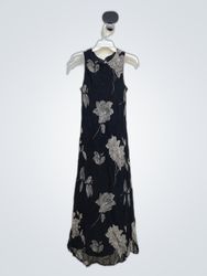 Jones New York Black Floral Maxi Dress