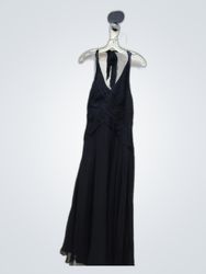 Jones New York Black Halter Midi Dress