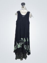 Lola P Black Lace Floral Dress