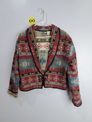 Flashback Patterned Cotton Blazer