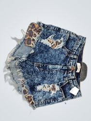 Distressed Denim Shorts