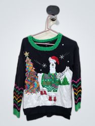33 Degrees Christmas Llama Knit Sweater