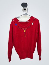 Plain Jane Embellished Knit Sweater