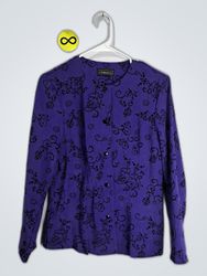 elemententz Purple Floral Printed Blouse