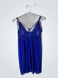 Blue Lace Slip Dress