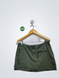 Jordache Green Cargo Mini Skirt