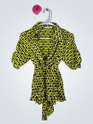 Hannah Jones Printed Wrap Blouse