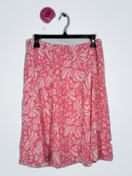 Pink Floral Skirt