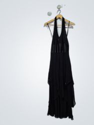 Nine West Black Halter Maxi Dress
