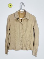 Worthington Khaki Button-Up Shirt