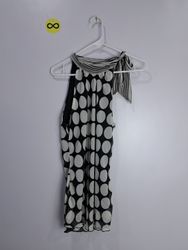 Polka Dot Sleeveless Blouse