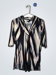 Premise Printed Draped Blouse