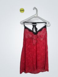 Unbranded Red Lace Slip Dress