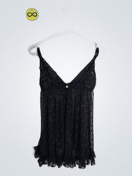 Black Lace Trim Camisole