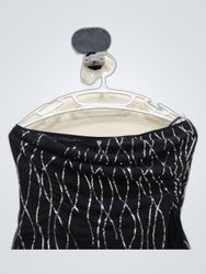 Black Strapless Bustier Top