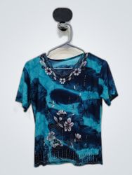 Blue Floral Shirt