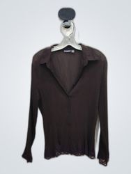 Gap Sheer Pleated Blouse