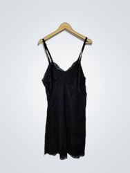 Black Lace Slip Dress